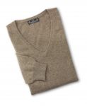 Cashmere Pullover mit V-Ausschnitt