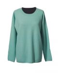 Cashmere Pullover gerippt mit Rundhals